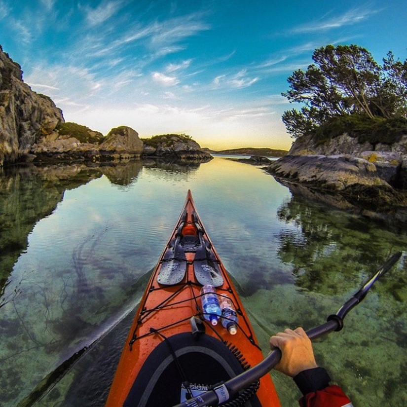 Kayaker takes stunning photos of Norwegian fjords Kayaker takes stunning photos of Norwegian fjords