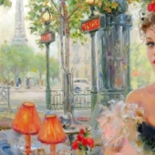 Konstantin Razumov's portraits of women: lightness, Light and eroticism of the Burlesque Era