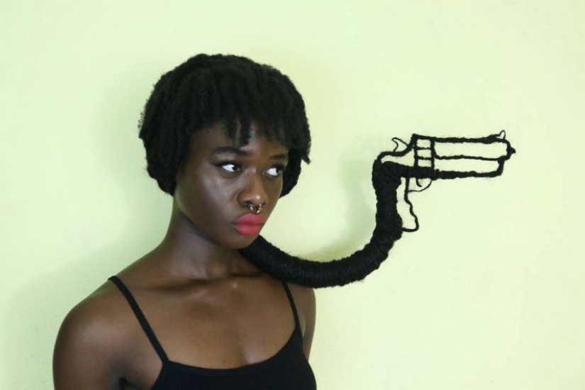 Kosa-Krasa: African artist creates amazing sculptures out of my own hair Kosa-Krasa: African artist creates amazing sculptures out of my own hair