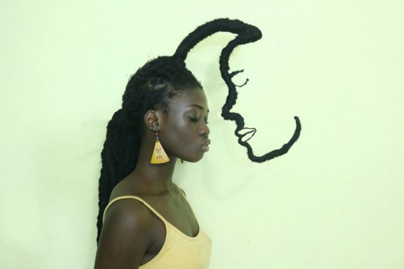 Kosa-Krasa: África artista crea increíbles esculturas de mi propio cabello