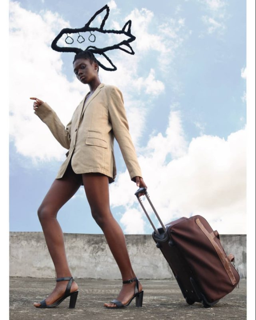 Kosa-Krasa: África artista crea increíbles esculturas de mi propio cabello