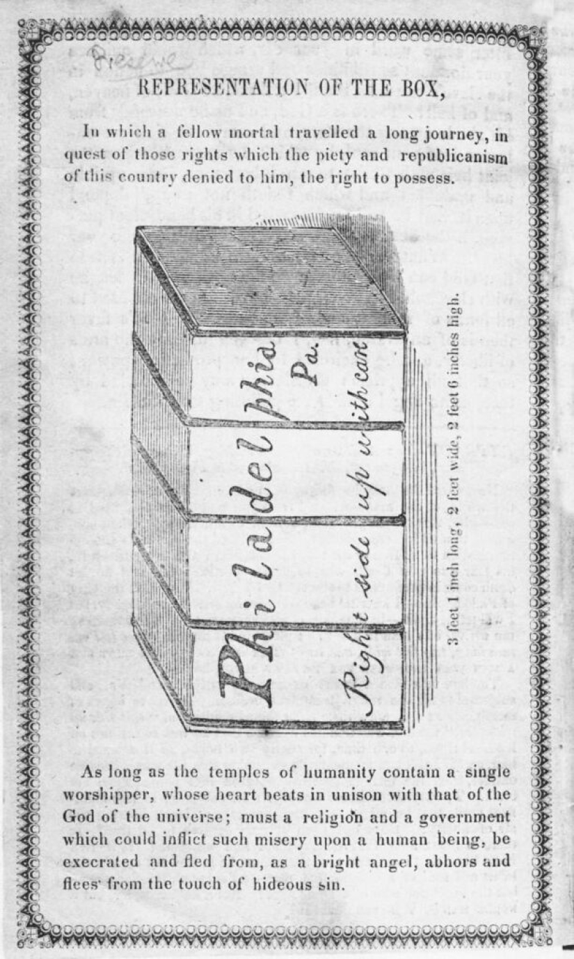 La asombrosa historia del esclavo Henry "Box" Brown, que obtuvo su libertad gracias a una caja La asombrosa historia del esclavo Henry "Box" Brown, que obtuvo su libertad gracias a una caja