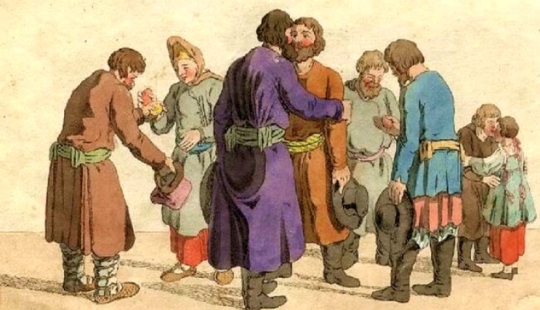 La ceremonia de los besos y otras reglas antiguas de la etiqueta rusa que asombraron a los extranjeros