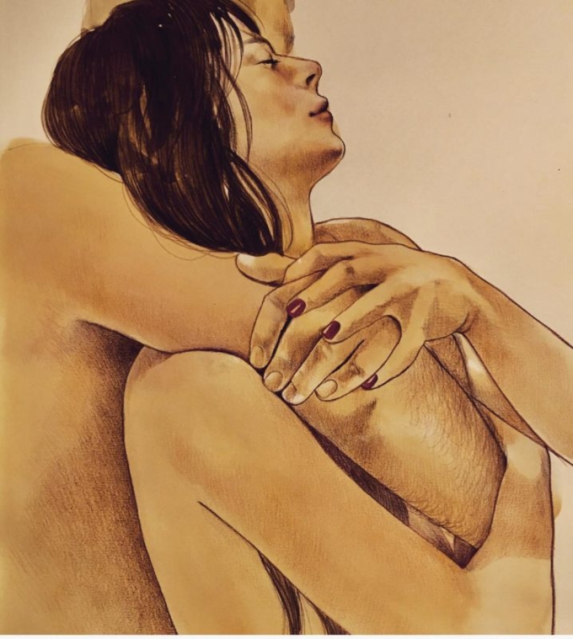 La energía amorosa de toques en las pinturas de Frida Castelli La energía amorosa de toques en las pinturas de Frida Castelli