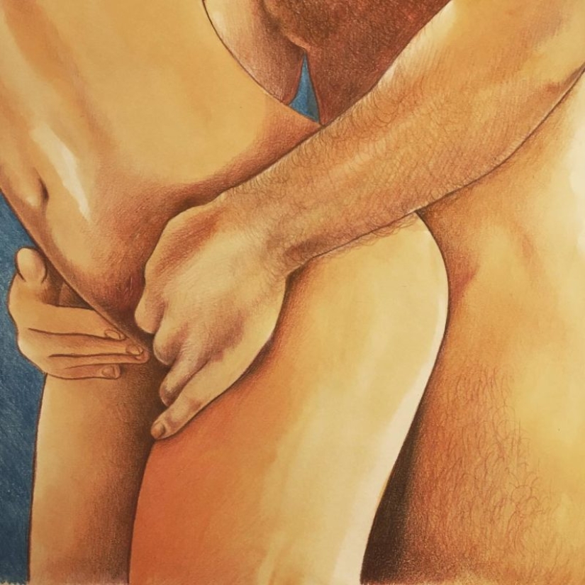 La energía amorosa de toques en las pinturas de Frida Castelli La energía amorosa de toques en las pinturas de Frida Castelli