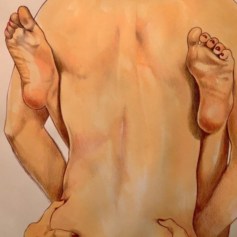 La energía amorosa de toques en las pinturas de Frida Castelli La energía amorosa de toques en las pinturas de Frida Castelli