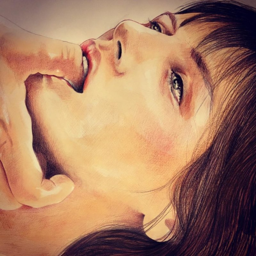 La energía amorosa de toques en las pinturas de Frida Castelli La energía amorosa de toques en las pinturas de Frida Castelli