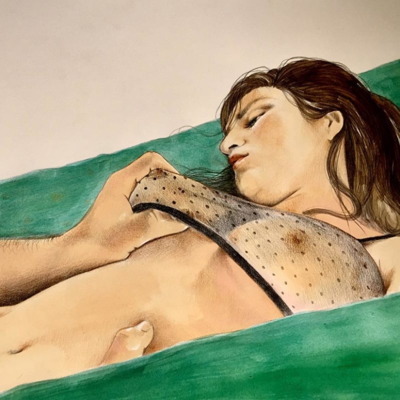 La energía amorosa de toques en las pinturas de Frida Castelli La energía amorosa de toques en las pinturas de Frida Castelli