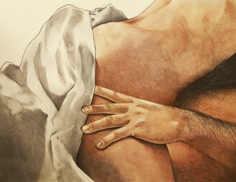 La energía amorosa de toques en las pinturas de Frida Castelli La energía amorosa de toques en las pinturas de Frida Castelli