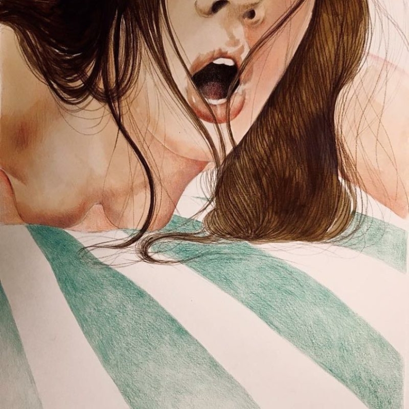 La energía amorosa de toques en las pinturas de Frida Castelli La energía amorosa de toques en las pinturas de Frida Castelli