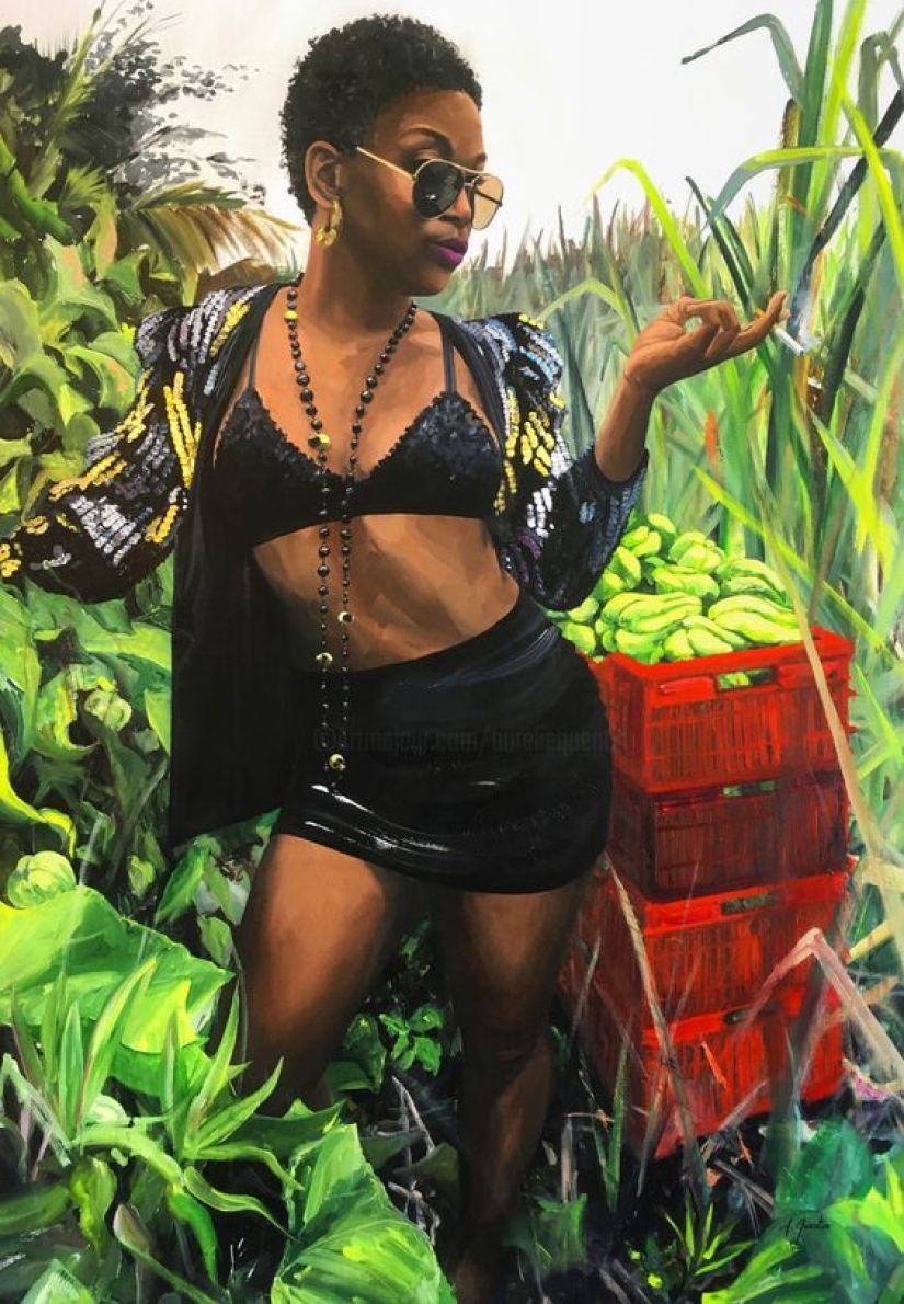 La isla paradisíaca de Reunión y sus habitantes en las pinturas de Aurélie Quenten La isla paradisíaca de Reunión y sus habitantes en las pinturas de Aurélie Quenten