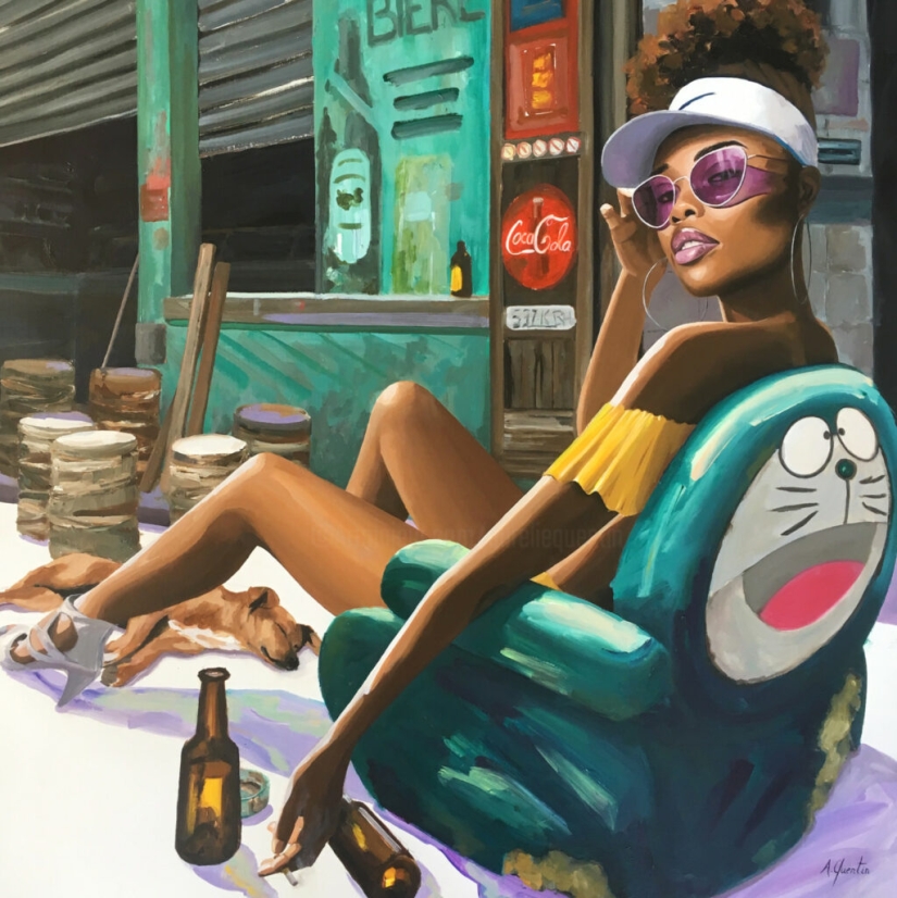 La isla paradisíaca de Reunión y sus habitantes en las pinturas de Aurélie Quenten La isla paradisíaca de Reunión y sus habitantes en las pinturas de Aurélie Quenten