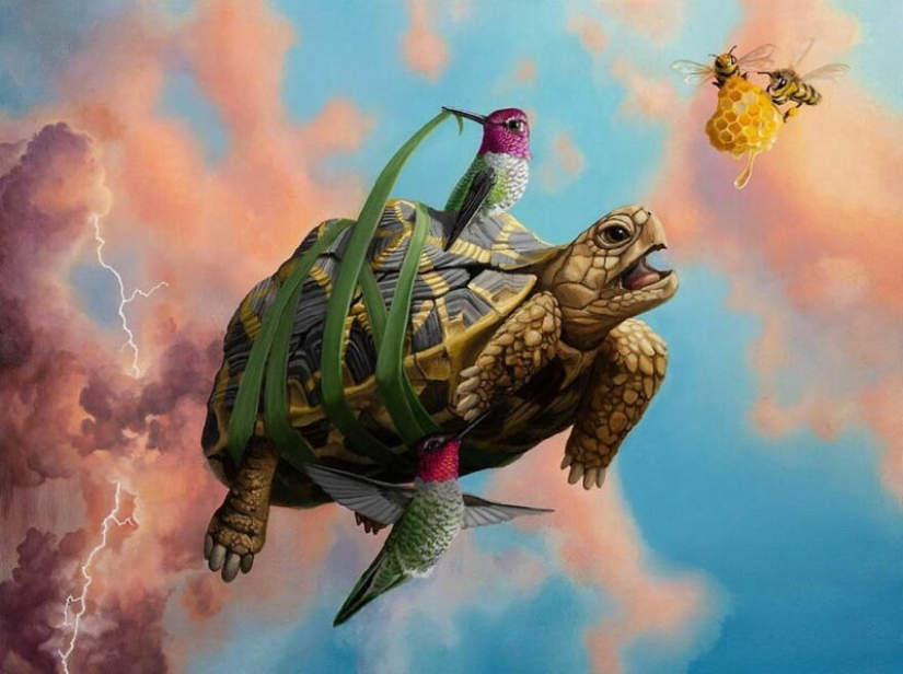 La magia del mundo animal en las pinturas del artista surrealista John Ching La magia del mundo animal en las pinturas del artista surrealista John Ching