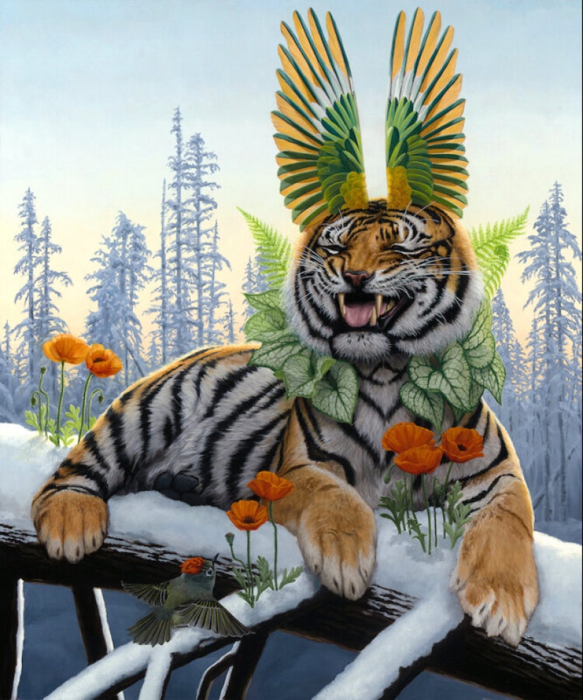 La magia del mundo animal en las pinturas del artista surrealista John Ching La magia del mundo animal en las pinturas del artista surrealista John Ching