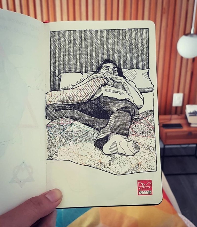 La realidad es transferida al papel: la increíble bocetos del arquitecto desde Colombia