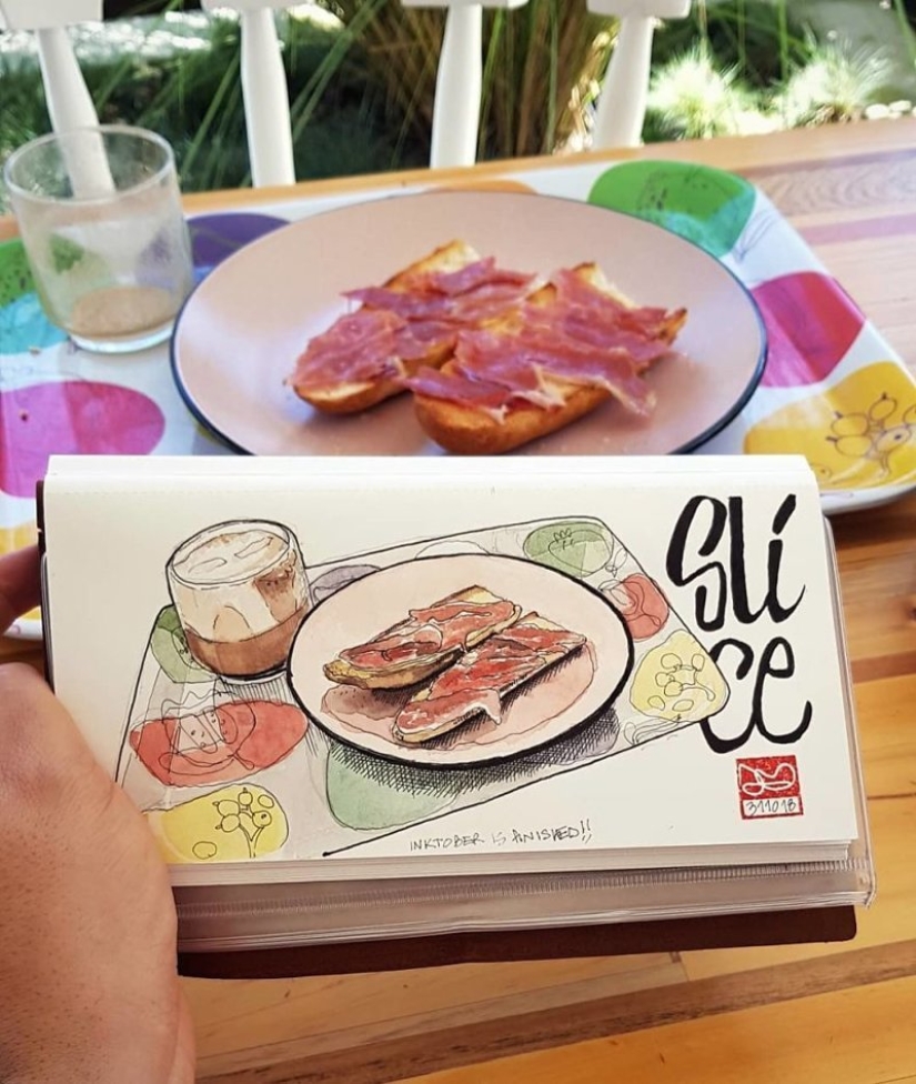 La realidad es transferida al papel: la increíble bocetos del arquitecto desde Colombia