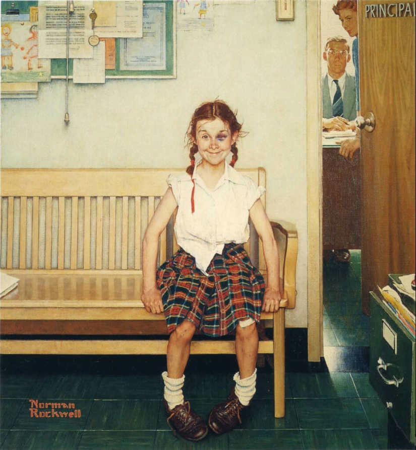 La verdadera América en las irónicas ilustraciones del brillante Norman Rockwell La verdadera América en las irónicas ilustraciones del brillante Norman Rockwell