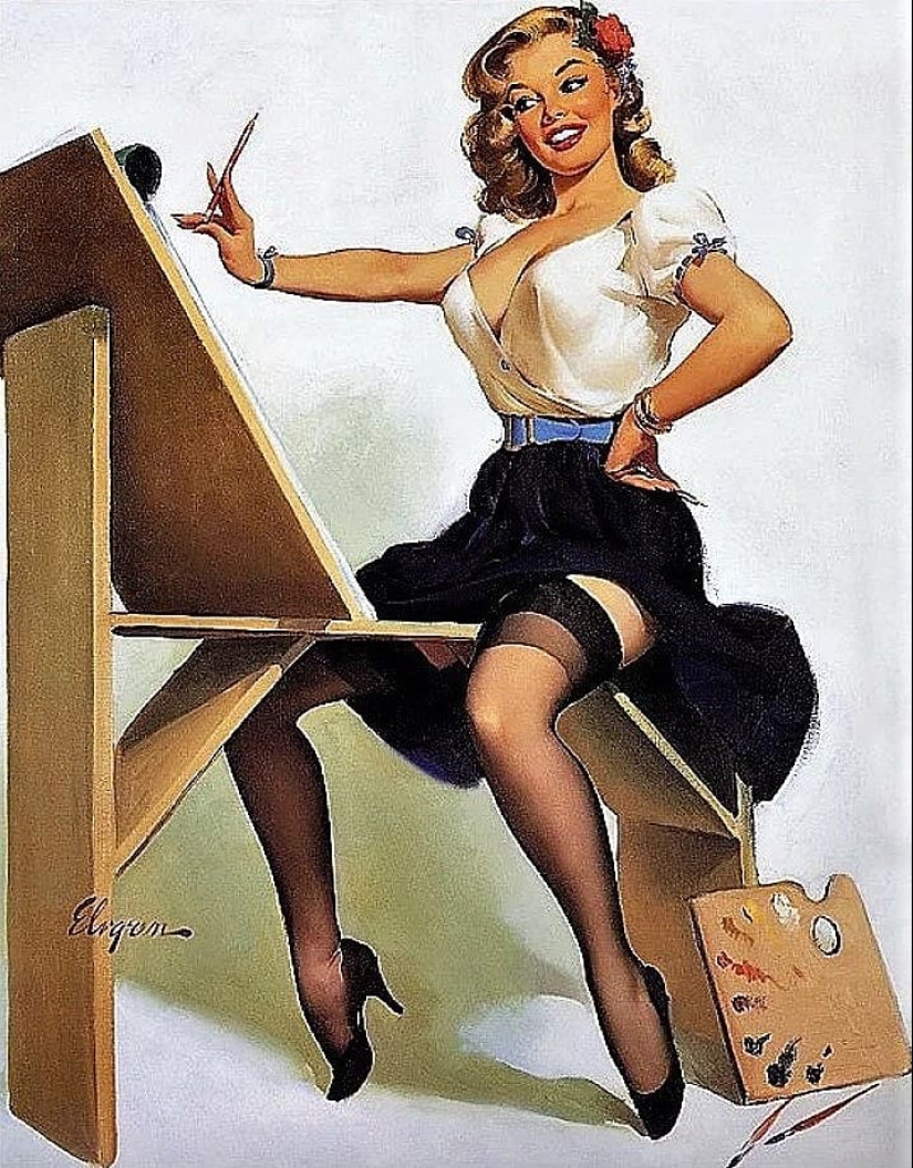 La verdadera América en las obras del maestro del género pin-up Gil Elvgren La verdadera América en las obras del maestro del género pin-up Gil Elvgren