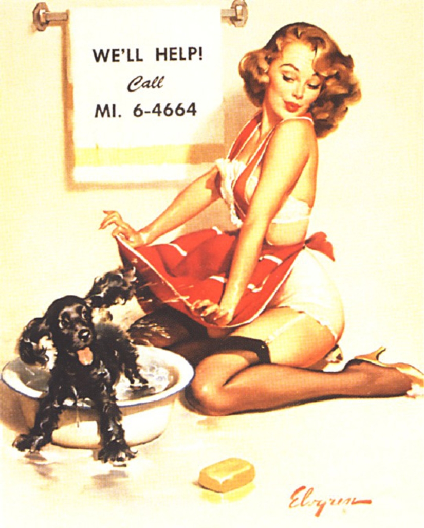 La verdadera América en las obras del maestro del género pin-up Gil Elvgren La verdadera América en las obras del maestro del género pin-up Gil Elvgren