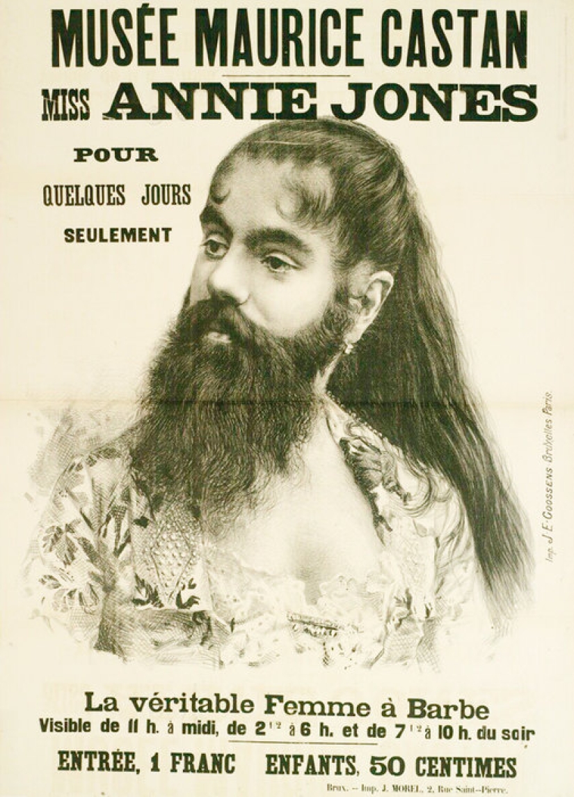 La vida trágica de la barba de la mujer Annie Jones, que era una verdadera dama La vida trágica de la barba de la mujer Annie Jones, que era una verdadera dama