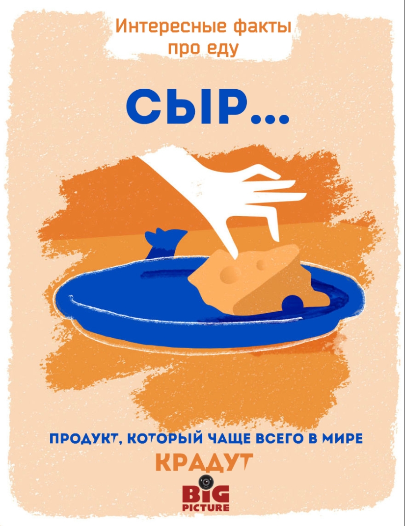 Labels on fruits can be eaten! 20 unusual facts about food