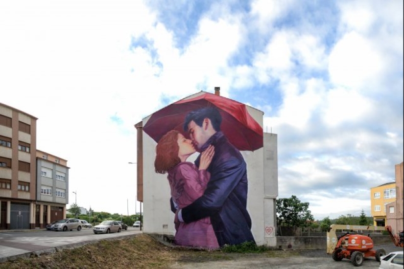Large-scale and bright street art by Polish artist Natalia Rak