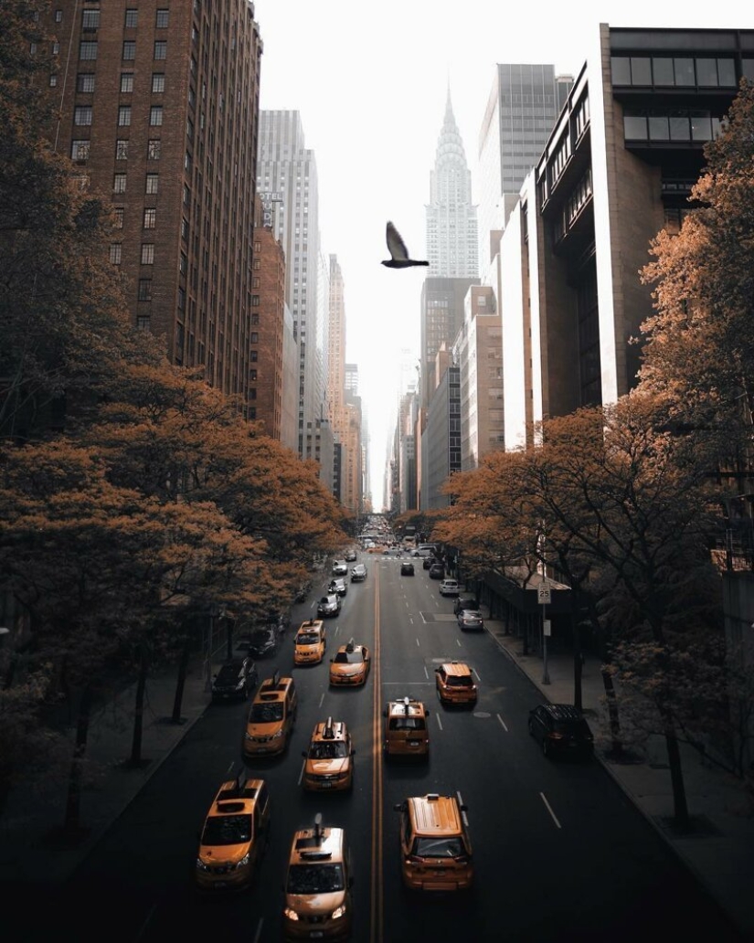 Las luces de la Gran Manzana: una vista inusual en nueva York