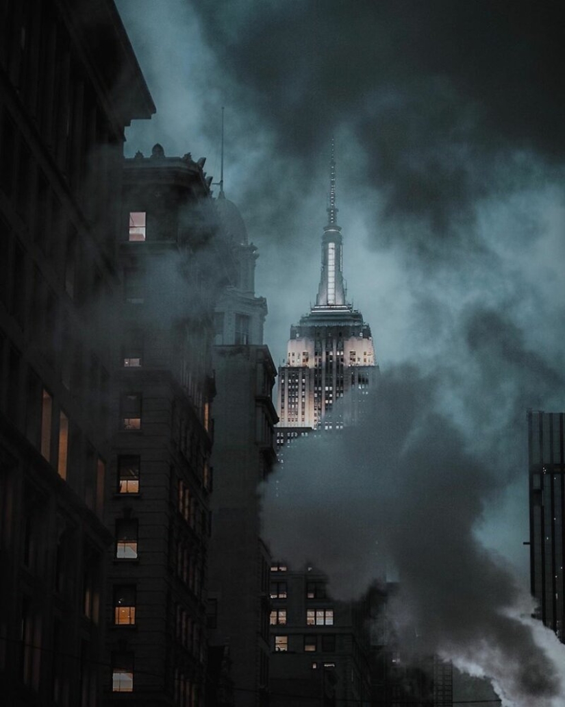 Las luces de la Gran Manzana: una vista inusual en nueva York