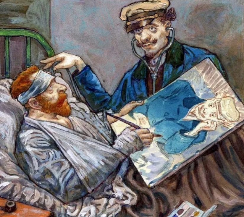 Las vidas de grandes artistas en las caricaturas y cómics de Gradimir Smudja