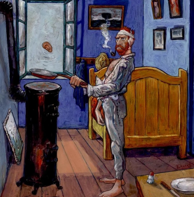 Las vidas de grandes artistas en las caricaturas y cómics de Gradimir Smudja