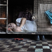 Life in "dog cages" in Hong Kong