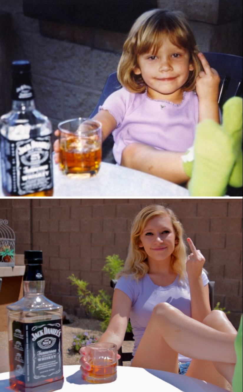 Lo que ha crecido, ha crecido — los 19 mejores intentos de reproducir fotos de niños