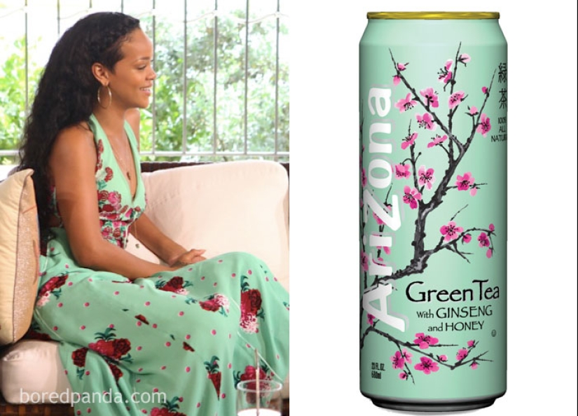 Lo que inspira a las personas a los atuendos y peinados salvajes — un cepillo de limpieza, una bolsa de hilo y un teléfono roto