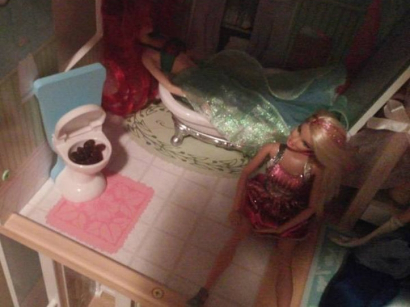 Los niños son maestros en hacer cosas raras