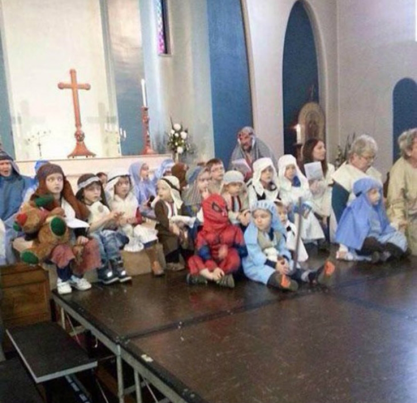 Los niños son maestros en hacer cosas raras