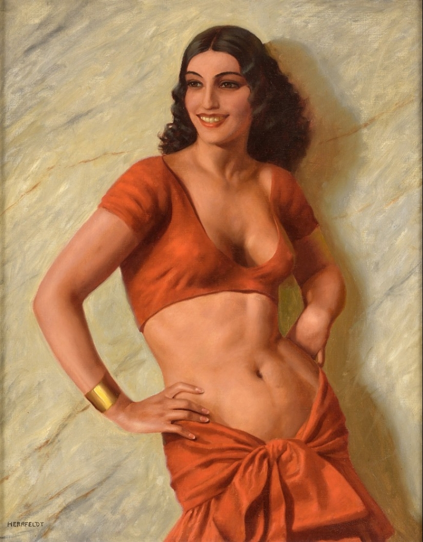 Los secretos de las mujeres en las pinturas del maestro de la pintura erótica Marcel von Herfeldt