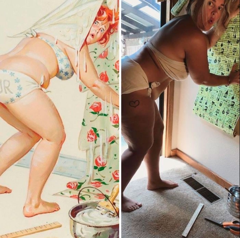 Luxurious Hilda in a modern interpretation: a woman recreated the images of the famous pin-up BBW from the 50s Luxurious Hilda in a modern interpretation: a woman recreated the images of the famous pin-up BBW from the 50s