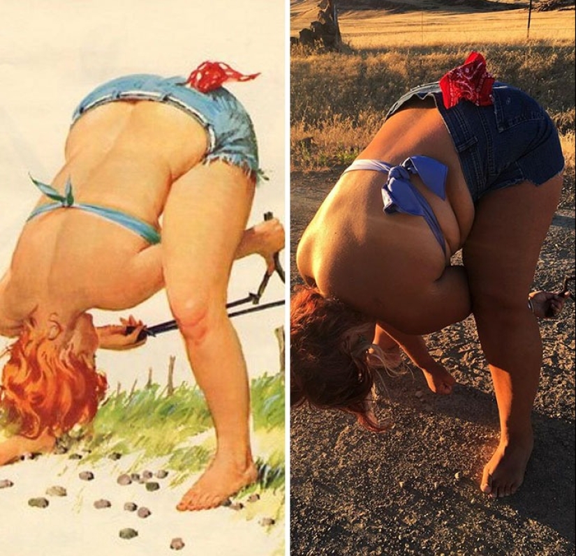 Luxurious Hilda in a modern interpretation: a woman recreated the images of the famous pin-up BBW from the 50s Luxurious Hilda in a modern interpretation: a woman recreated the images of the famous pin-up BBW from the 50s