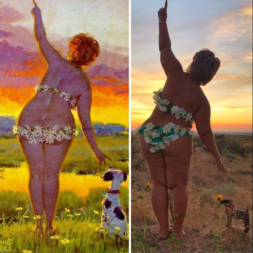 Luxurious Hilda in a modern interpretation: a woman recreated the images of the famous pin-up BBW from the 50s Luxurious Hilda in a modern interpretation: a woman recreated the images of the famous pin-up BBW from the 50s