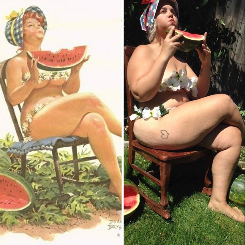 Luxurious Hilda in a modern interpretation: a woman recreated the images of the famous pin-up BBW from the 50s Luxurious Hilda in a modern interpretation: a woman recreated the images of the famous pin-up BBW from the 50s