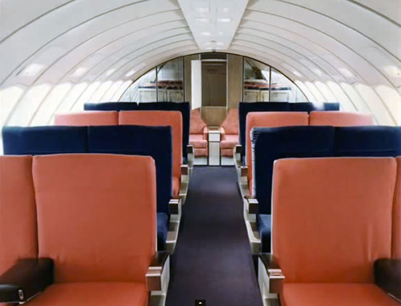 Luxury flight in the seventies on a Boeing 747