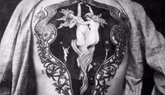 Luxury tattoos of the Victorian era — Cherubs, dragons and coats of arms