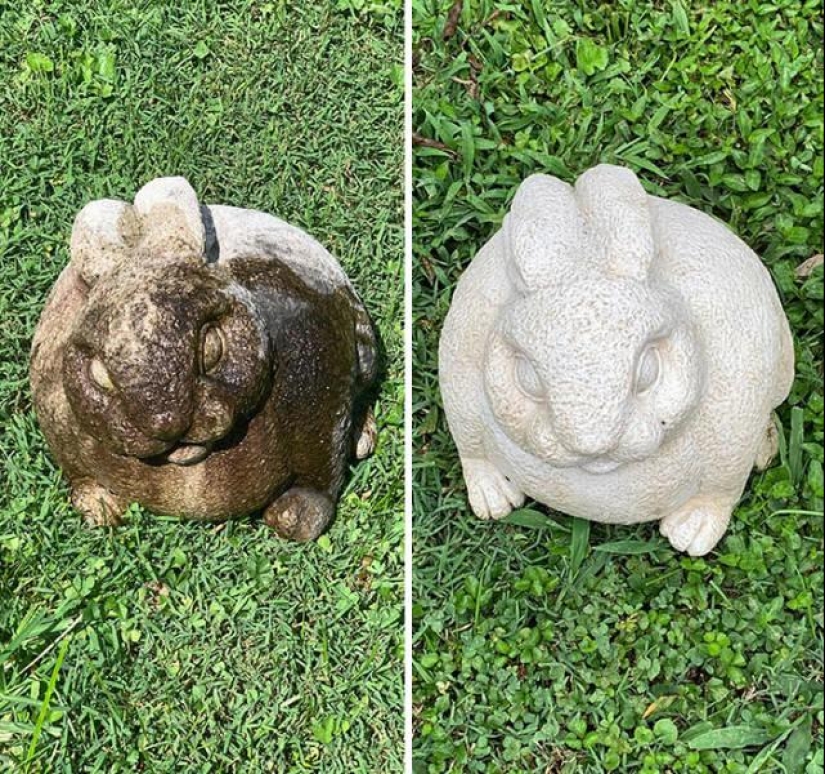 Magic of purity: 30 things before and after the pressure washer Magic of purity: 30 things before and after the pressure washer