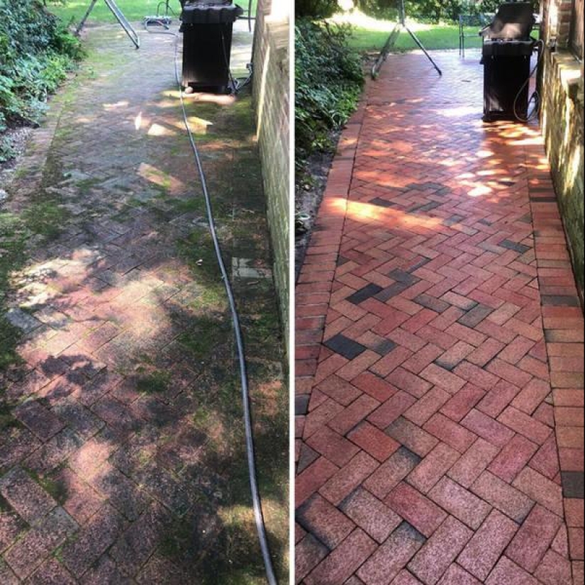 Magic of purity: 30 things before and after the pressure washer Magic of purity: 30 things before and after the pressure washer