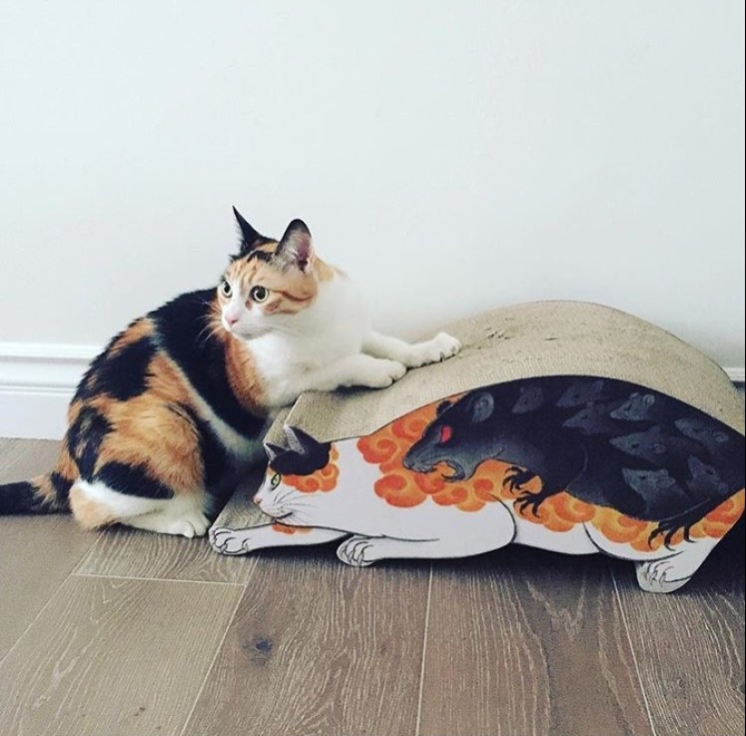 Magníficos tatuajes en forma de gatos tatuados de un artista japonés Magníficos tatuajes en forma de gatos tatuados de un artista japonés