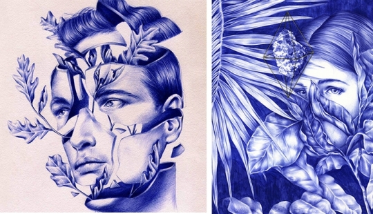 Make everyday life with a pen: surreal works by Nuria Riaza