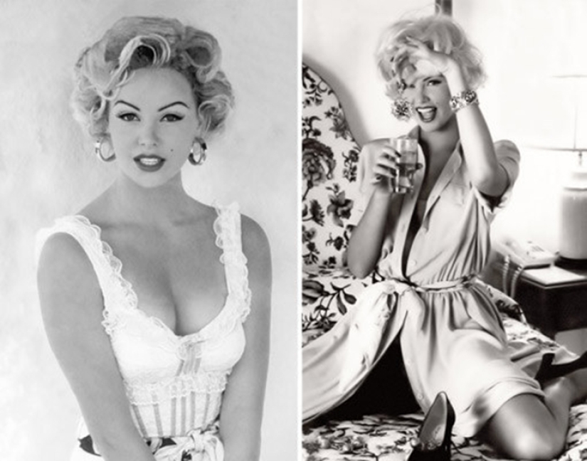Marilyn Monroe turned out great in these pictures... only she wasn't there