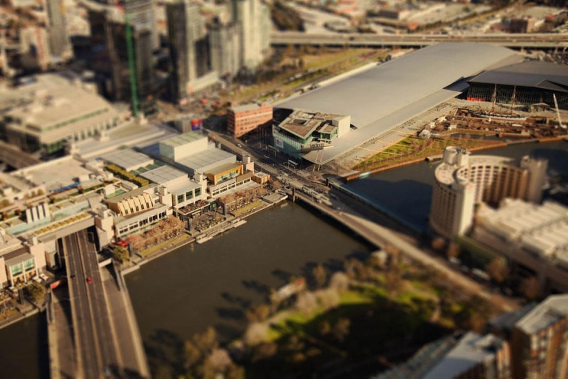 "Miniaturización" de megaciudades por Ben Thomas