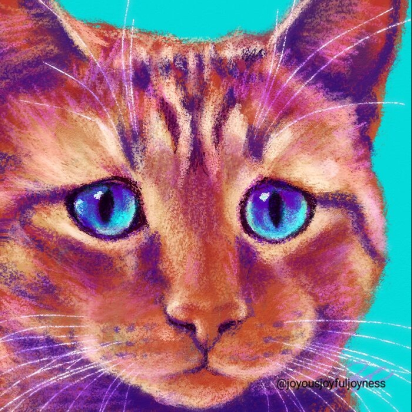 Mis 20 pinturas extravagantes de gatos en sus poses más divertidas Mis 20 pinturas extravagantes de gatos en sus poses más divertidas