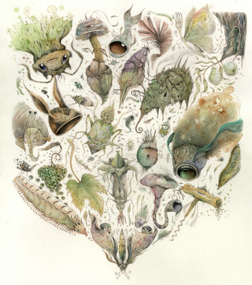 Monstruos lindos del artista Borge Sanchez Monstruos lindos del artista Borge Sanchez